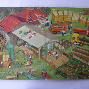 Livre pour enfants vintage Avec nous au village Livre dimages des années 90 1990 image 4