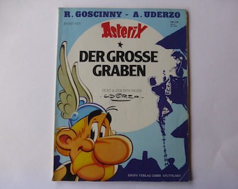 ASTERIX "The Great Ditch" vintage comic vintage 80s 1980s 1980