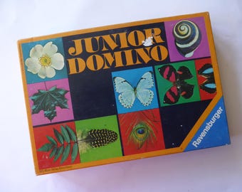 Junior Domino Spiel Vintage Legespiel 1975 1970er-Jahre