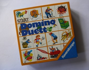 Domino Duet Game Jeu de carrelage vintage 1975 années 1970