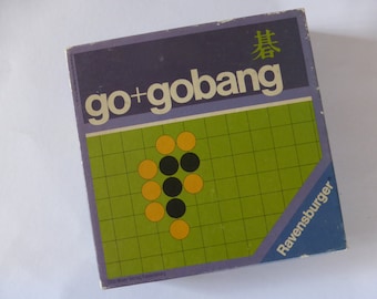 GO + GOBANG Vintage-Spiel 1970er-Jahre 1974 Strategiespiel Brettspiel