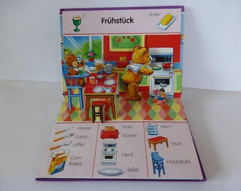 Pop-up-Buch "Wörterbuch" Vintage Kind 90er 1990er