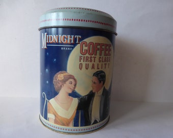 Vintage coffee can tin can 1950s