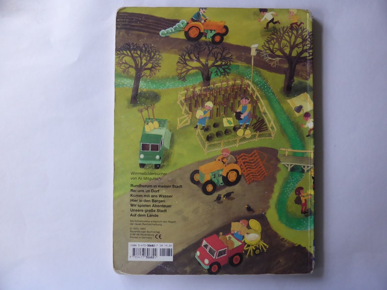 Livre pour enfants vintage Avec nous au village Livre dimages des années 90 1990 image 9