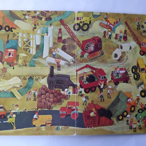 Livre pour enfants vintage Avec nous au village Livre dimages des années 90 1990 image 7