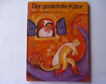 Vintage-Kinderbuch "Der gestiefelte Kater" 70er-Jahre 1971