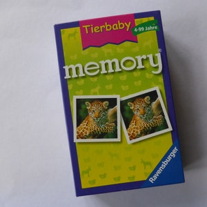 Tierbaby-Memory Vintage 2000er Spiel Legespiel