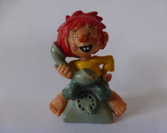 PUMUCKL WITH TELEPHONE figure collectible vintage 80s