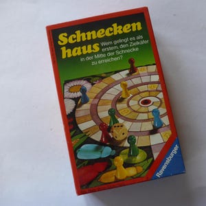 SCHNECKENHAUS Vintage Würfelfspiel 1980er-Jahre