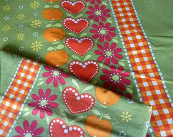 Ropa de cama de algodón vintage de los años 70