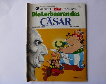 ASTERIX "The Laurels of Caesar" vintage comic vintage 70s 1970s 1974
