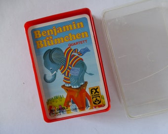 BENJAMIN BLÜMCHEN Quartet vintage années 1980 1984 Jeu de cartes