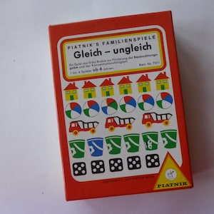 GLEICH - UNGLEICH Vintage 1970er-Jahre 1971 Spiel Legespiel