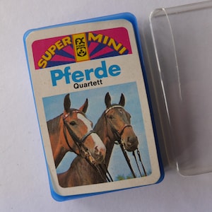 Vintage Maxi-Mini-Quartett "Pferde" 1970er Jahre