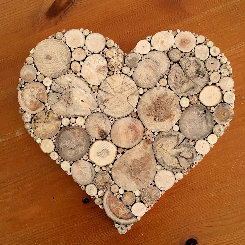 Geschenk Hochzeitstag , HERZ aus Treibholz, Holzherz, Geschenk Hochzeit, Hochzeitsgeschenk, Holzdeko, Holz, Geburtstag, Valentinstag Bild 3