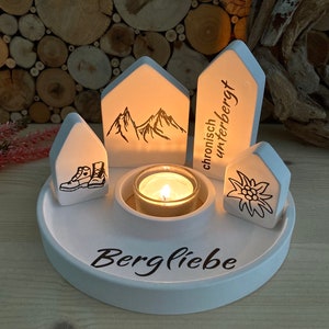 Decorazione di montagna, amore per la montagna, lanterna, escursionismo, set regalo di montagna, stella alpina, stile scandinavo, regalo di compleanno, Alpi dell'Algovia