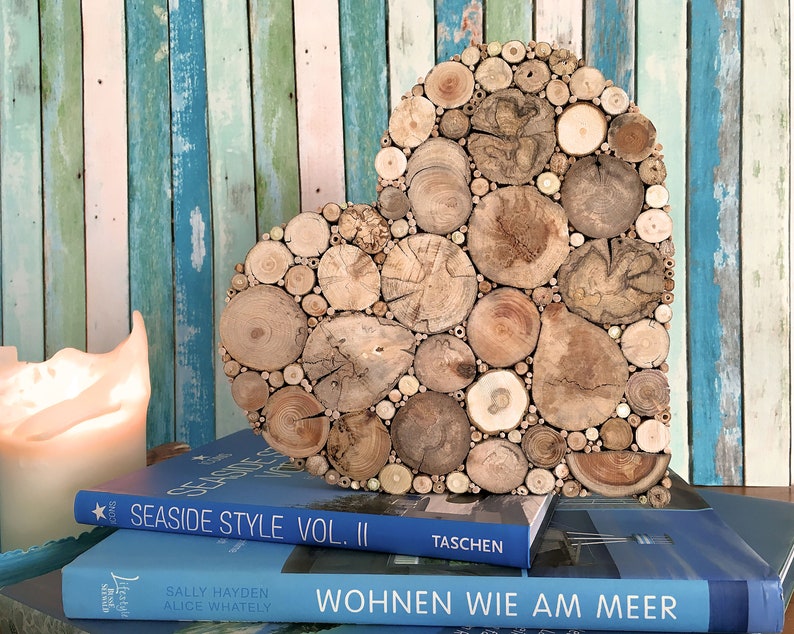 Geschenk Hochzeitstag , HERZ aus Treibholz, Holzherz, Geschenk Hochzeit, Hochzeitsgeschenk, Holzdeko, Holz, Geburtstag, Valentinstag Bild 2