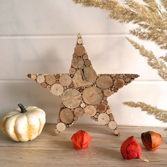 Stern Weihnachtsdeko Holz Treibholz Dekoration Weihnachten Winterdeko Holzdeko