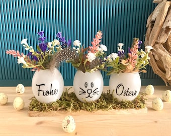 Osterdeko Ostereier Vasen Geschenk Ostern Frohe Ostern Frühlingsdeko Blumen Tischdeko