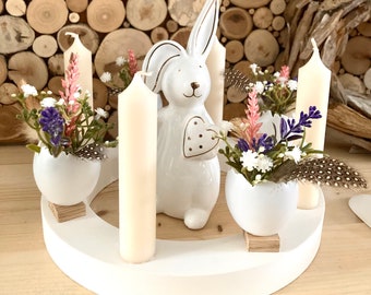 Kranz Frühling, Tischdeko, Kerzenhalter, Osterhase, Ostereier Vase, Frühlingsdeko