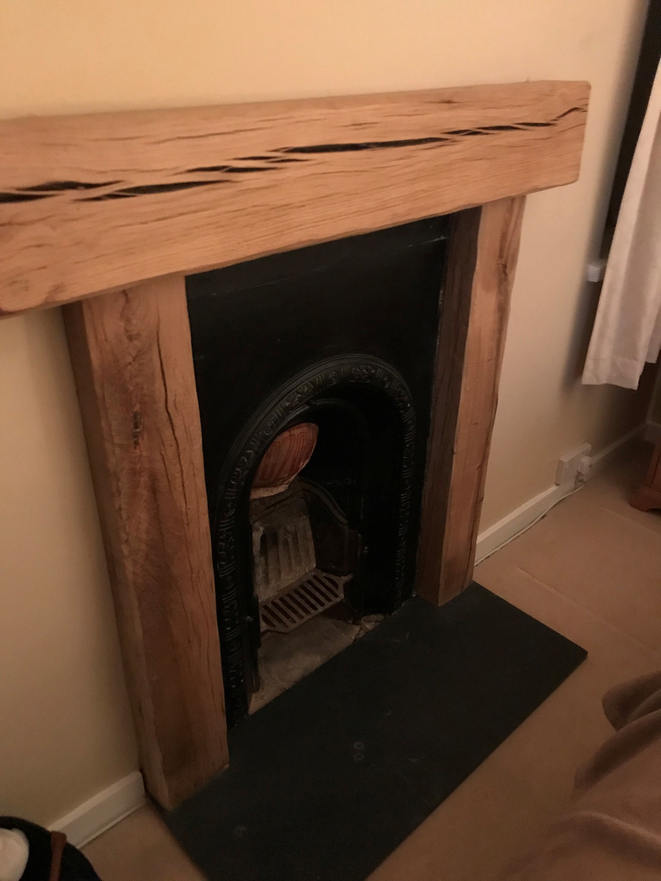 Traditional Solid Oak Beam Fire Surround With Fitting Kit. - Etsy