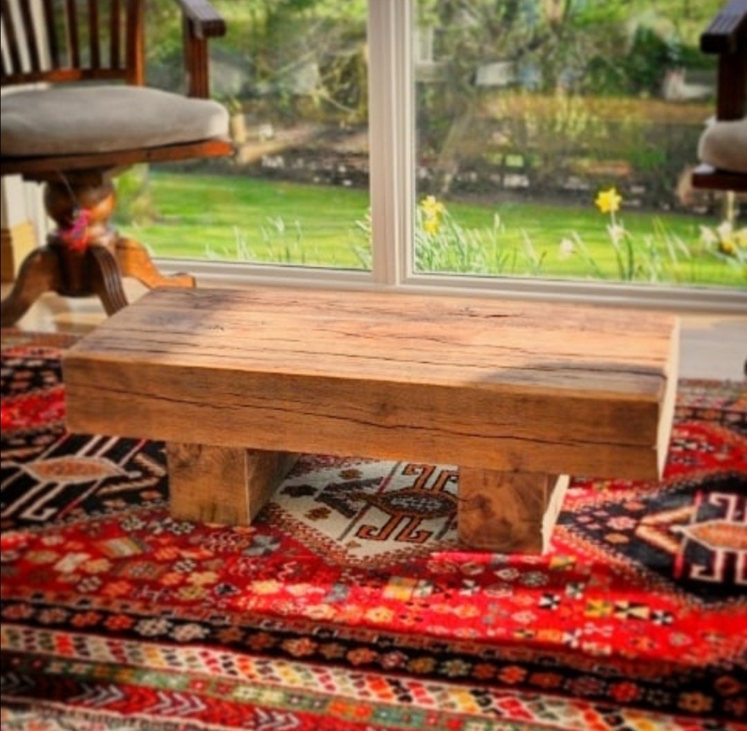 Oak Beam Coffee Table Etsy
