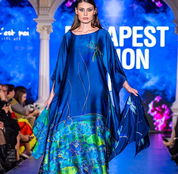 blue lotus dress Fragrant Lotus Pond
