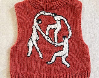 La Danse Vest 編み図：インターシャニットベスト（PDF）