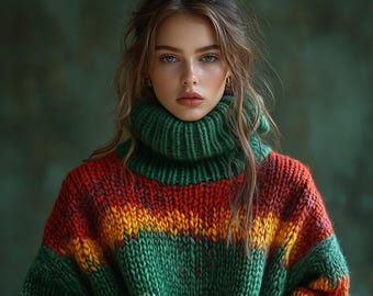 Personalisierter Handgestrickter Pullover: Personalisiertes Strickwaren-Design