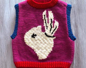 Matisse Zirkusweste Strickanleitung: Intarsia Strickweste (PDF)