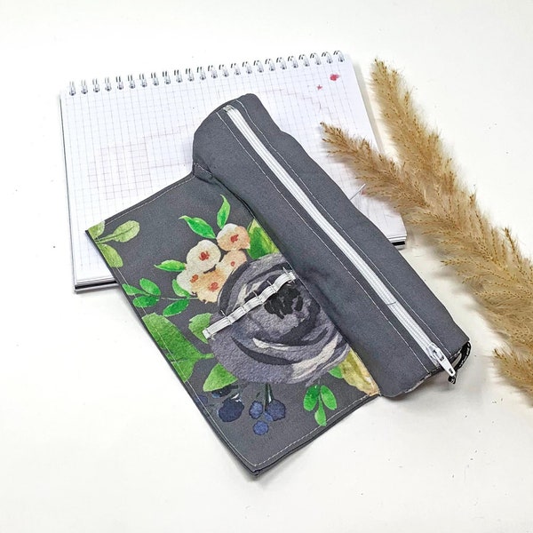 personalized pencil case flowers for school, pencil case for study, pencil case for girls, gift student start of studies