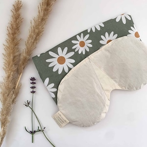 Almohada para yoga y ojos de algodón. Almohada de meditación y relajación rellena de lavanda y espelta orgánica. Ligera para relajar los ojos.