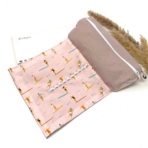 Federmäppchen personalisiert für Uni/ Studium/ Schule, Stiftemäppchen rosa Mädchen, Federtasche, Stiftetasche, Stifterolle, Stand up Paddle