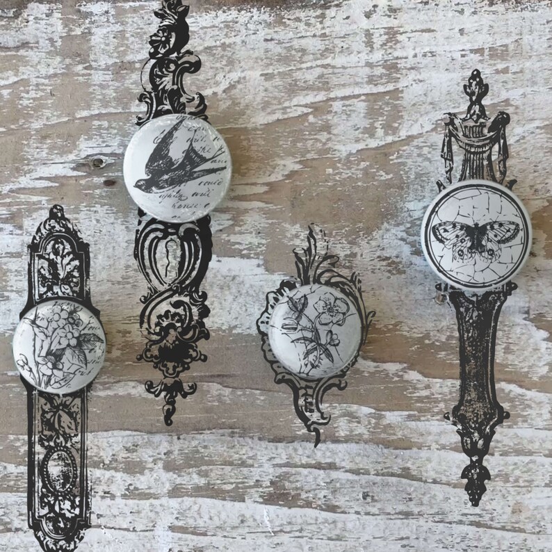 stamping on wood knobs Knob Toppers IOD Silicone Mold by Iron Orchid Designs 12x12 sheet for scrapbooking fondant royal icing