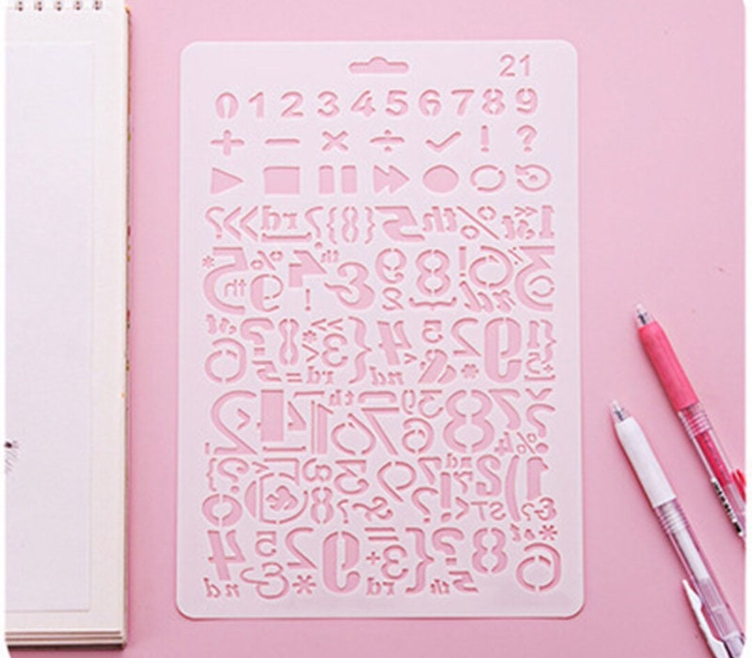  Zahlenschablone Scrapbooking Schablone Zahlen Ziffern Stencil - Etsy 
