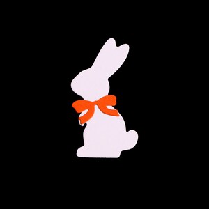 Hase mit Schleife Stanzschablone Motivstanze Ostern DIY Basteln Druck
