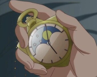 Sailor Moon Inspired Moon Phase Pocket Watch