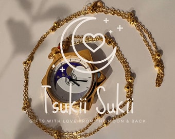 Sailor Moon Inspired Moon Phase Pocket Watch