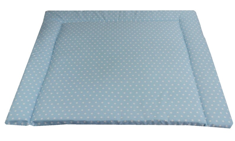 Changing Mat Light Blue With Small White Stars B 75 X D 70 Cm Etsy