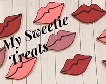 Valentine's Day  lip Cookies