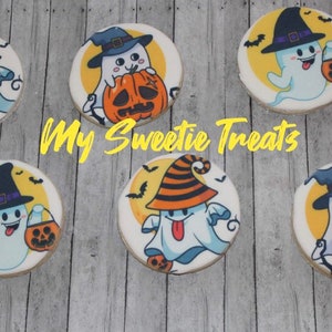 Halloween Cookies for Kids |Spooky party Treats |Custom Halloween Cookies/Royal icing sugar cookies/halloween sugar cookies/Halloween Treats