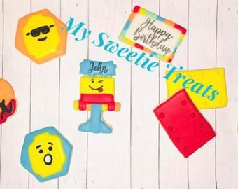 Block Birthday/Cookies/L E G O Cookies/Sugar Cookies/Birthday Cookies/Character Cookies/Birthday Themed Cookies/Birthday Gifts {1Dozen}