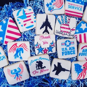 U.S. AIR FORCE/Thank you for your Service  Cookies 1{Dozen}