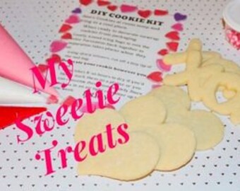 DIY Decorating Kit/  Valentines DIY cookie kit  1{Dozen}