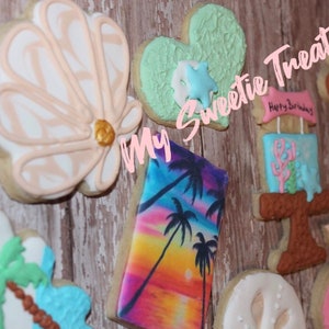 Beach party/birthday Cookies 1{Dozen}