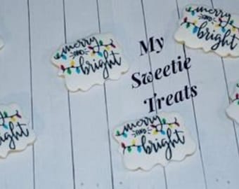 Christmas Cookies/Sugar Cookies/Christmas Sugar Cookies/Holiday Cookies/Holiday Gift/Christmas Cookie Box {1 Dozen}