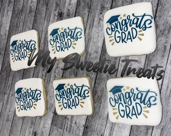 Graduation Cookie/Congrats Grad Cookies/Graduation/Grad /cookie gift Cookies[1Dozen}