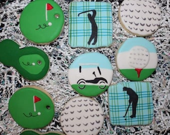 Golf Cookies/Father's Day/Birthday Cookies 1{Dozen}