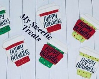 Happy Holiday Christmas Cookies {1Dozen}