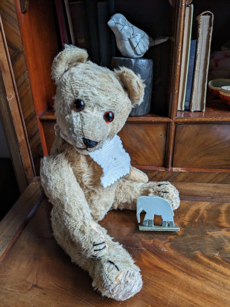 Vintage kleinerer Teddybär Max , er wurde sehr geliebt...... sucht eine neue Familie Bild 5